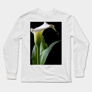 Calla lily with drip Long Sleeve T-Shirt